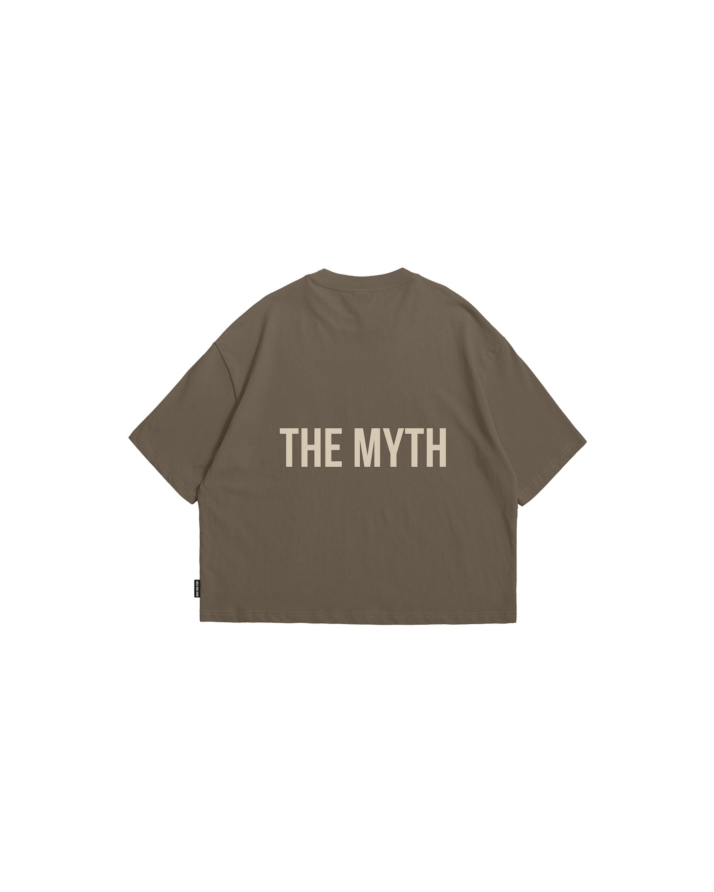 OG LOGO BOXY FIT CROPPED TEE - MOCHA