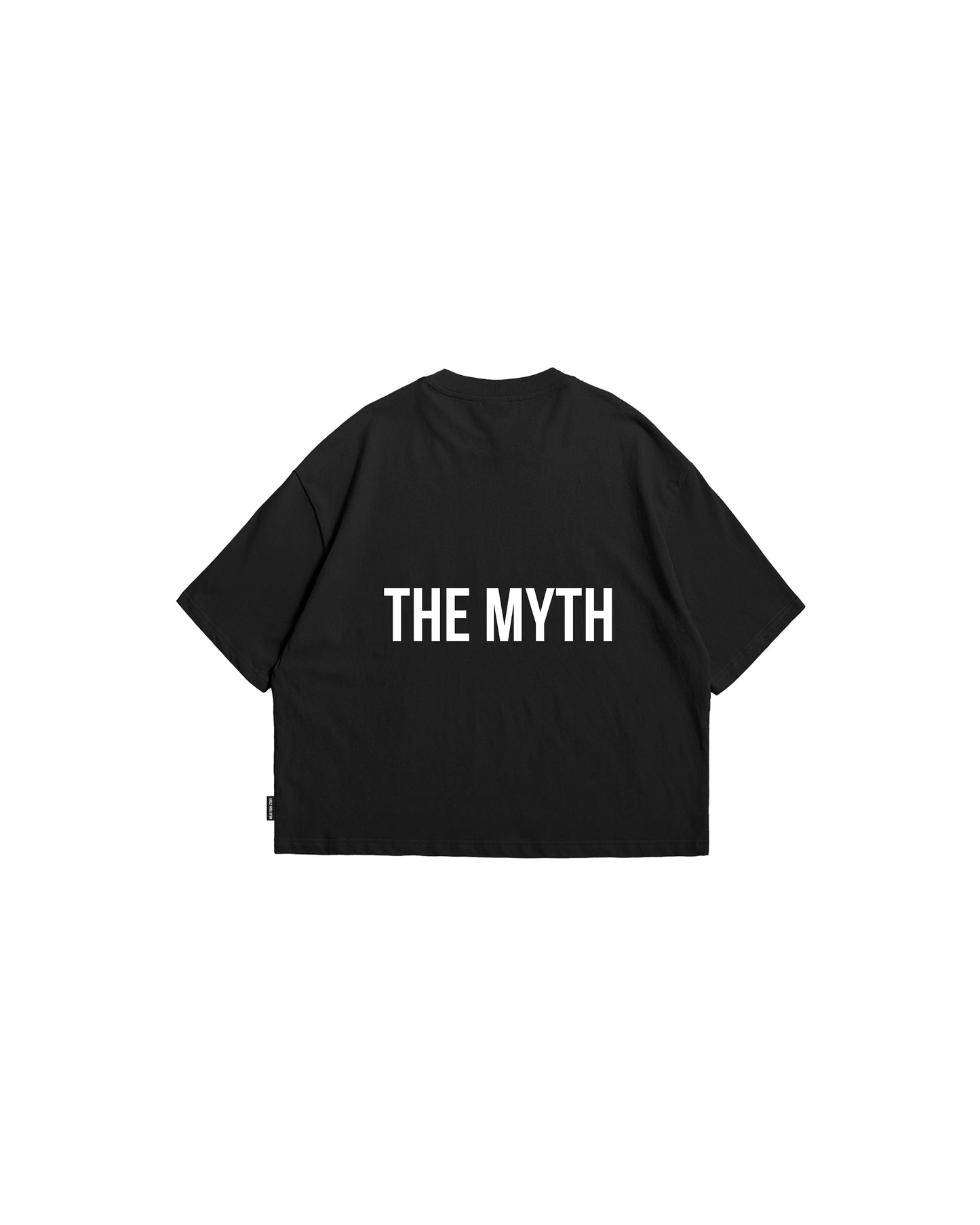 OG LOGO BOXY FIT CROPPED TEE - BLACK