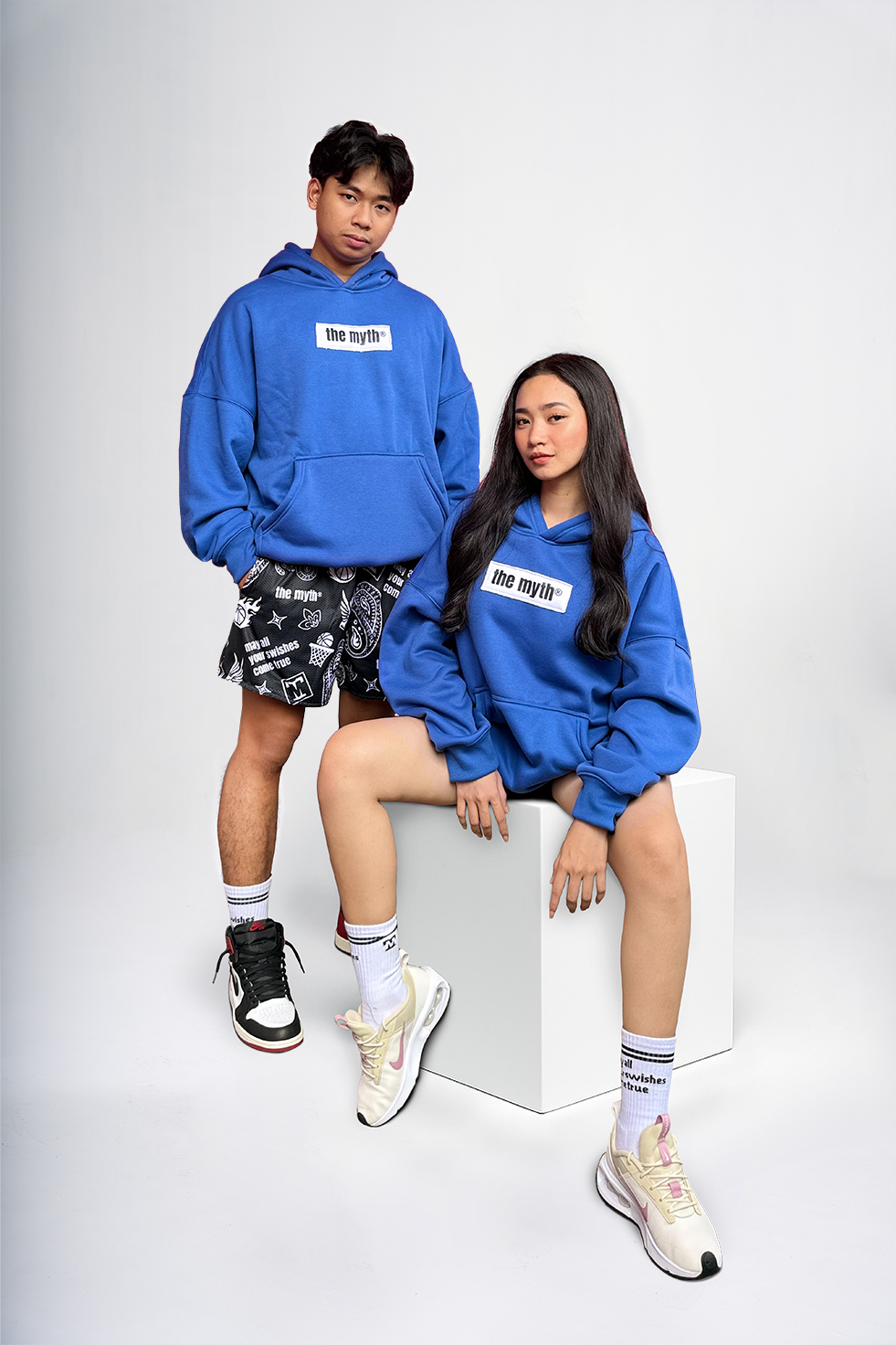 NO RISK NO STORY OVERSIZED HOODIE - ROYAL BLUE