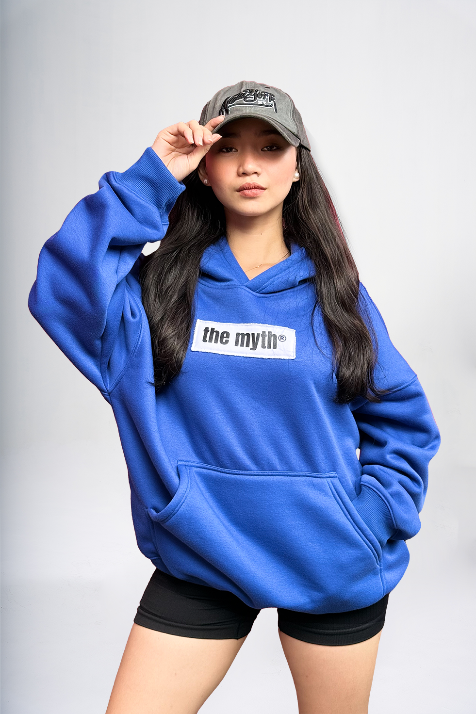 NO RISK NO STORY OVERSIZED HOODIE - ROYAL BLUE