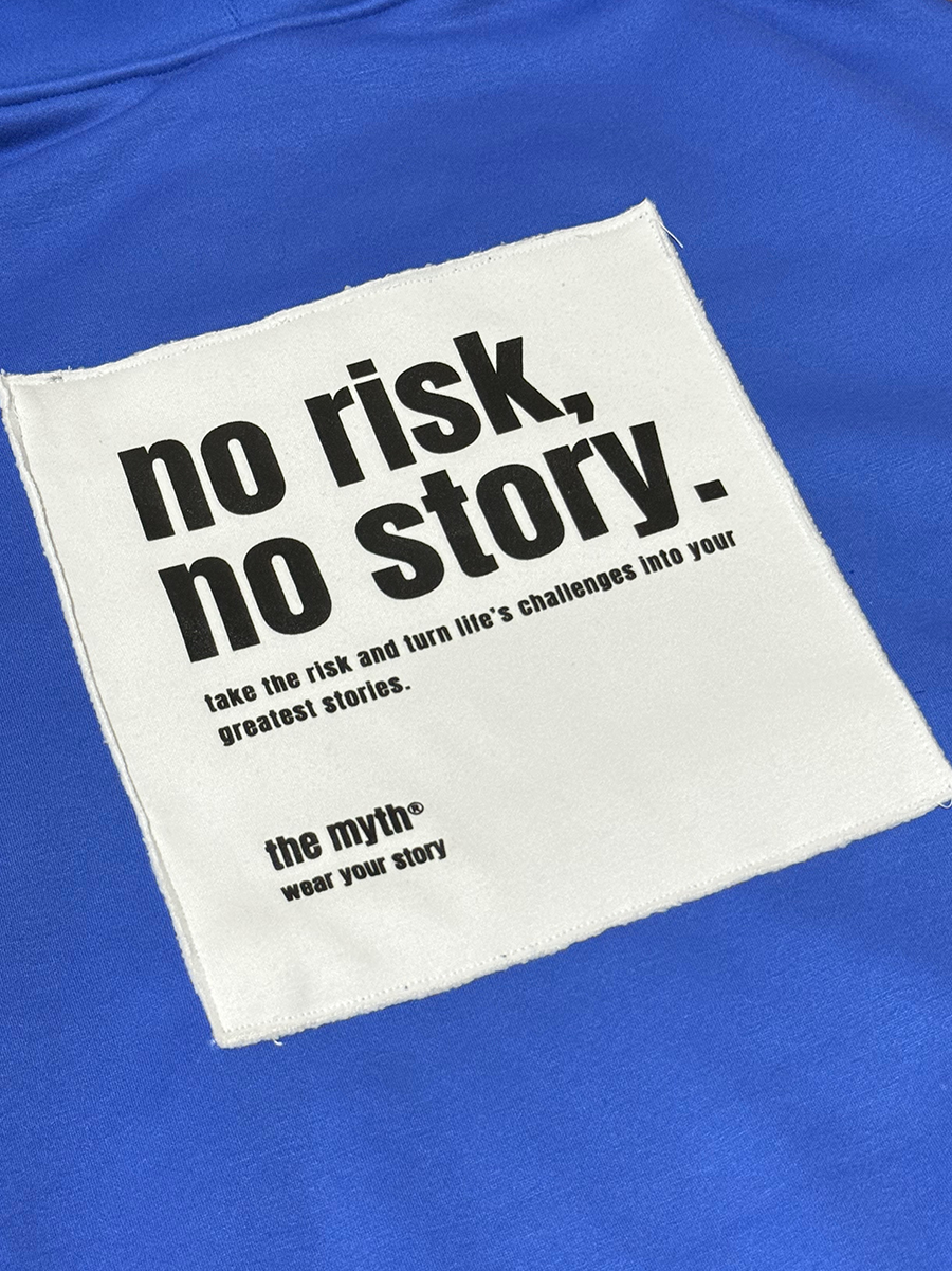NO RISK NO STORY OVERSIZED HOODIE - ROYAL BLUE