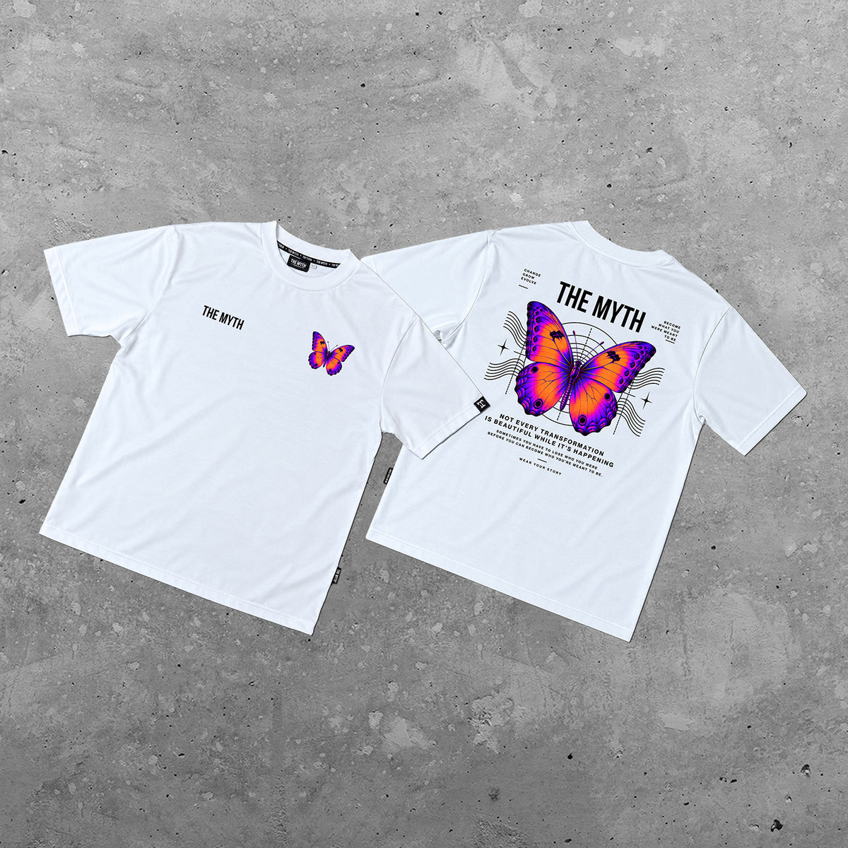 BUTTERFLY TEE - WHITE