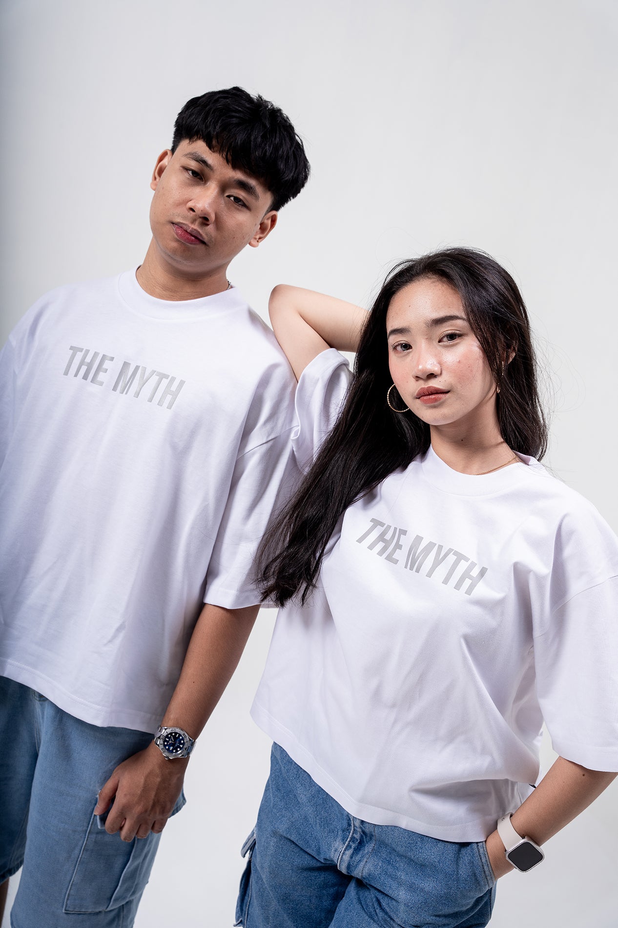 OG LOGO BOXY FIT CROPPED TEE - WHITE