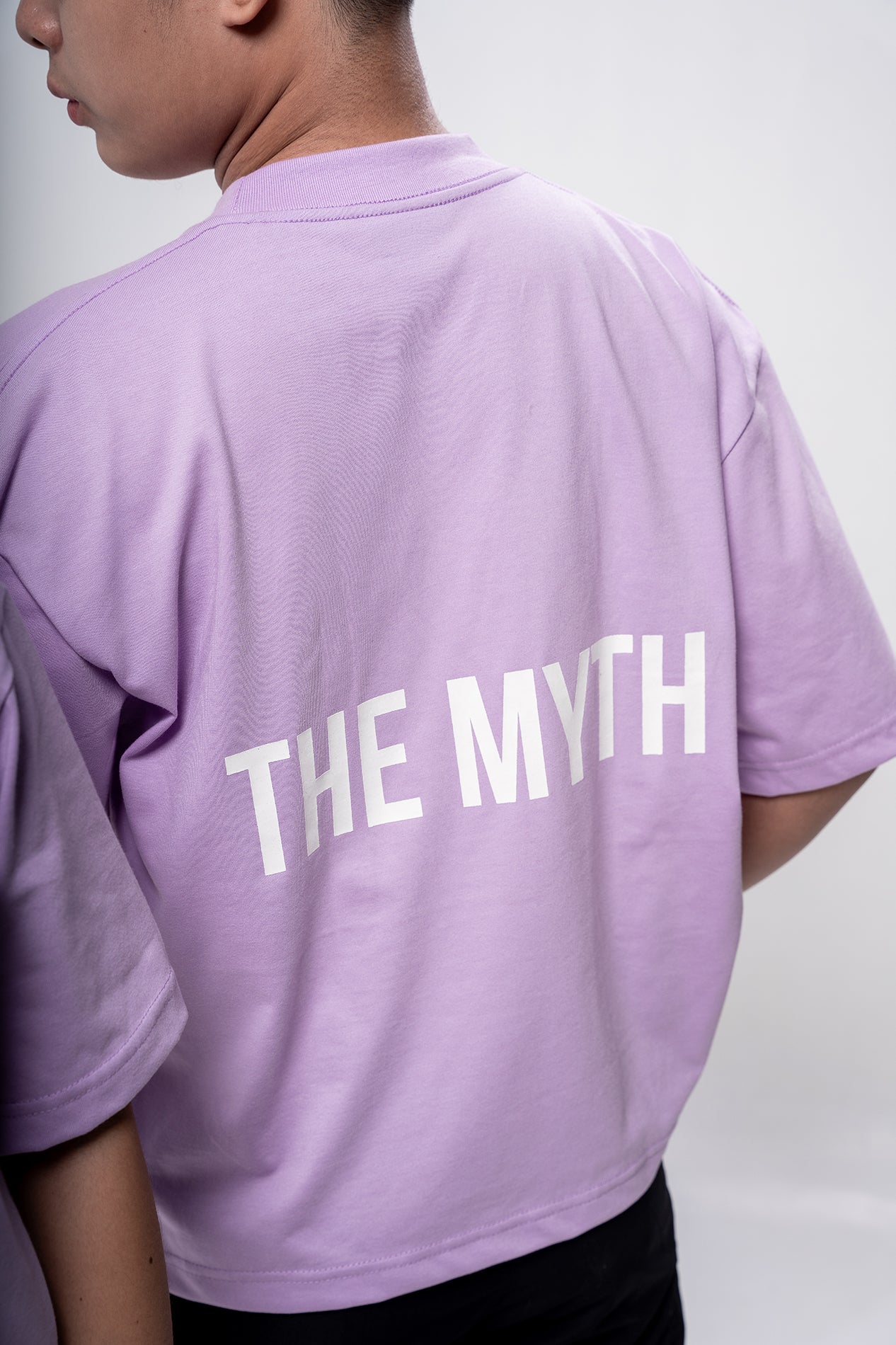 OG LOGO BOXY FIT CROPPED TEE - LILAC