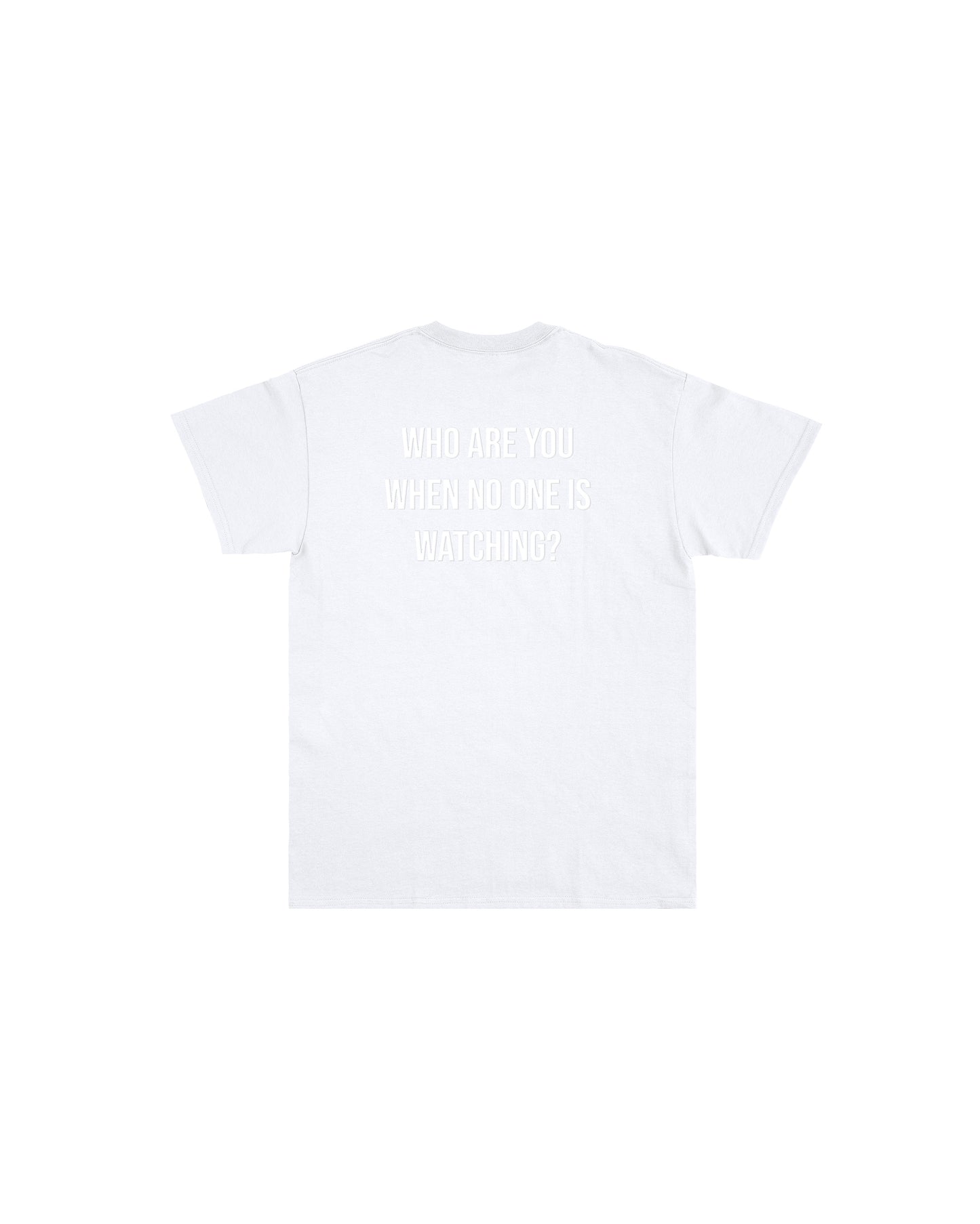 EMBOSSED PRINT TEE - WHITE
