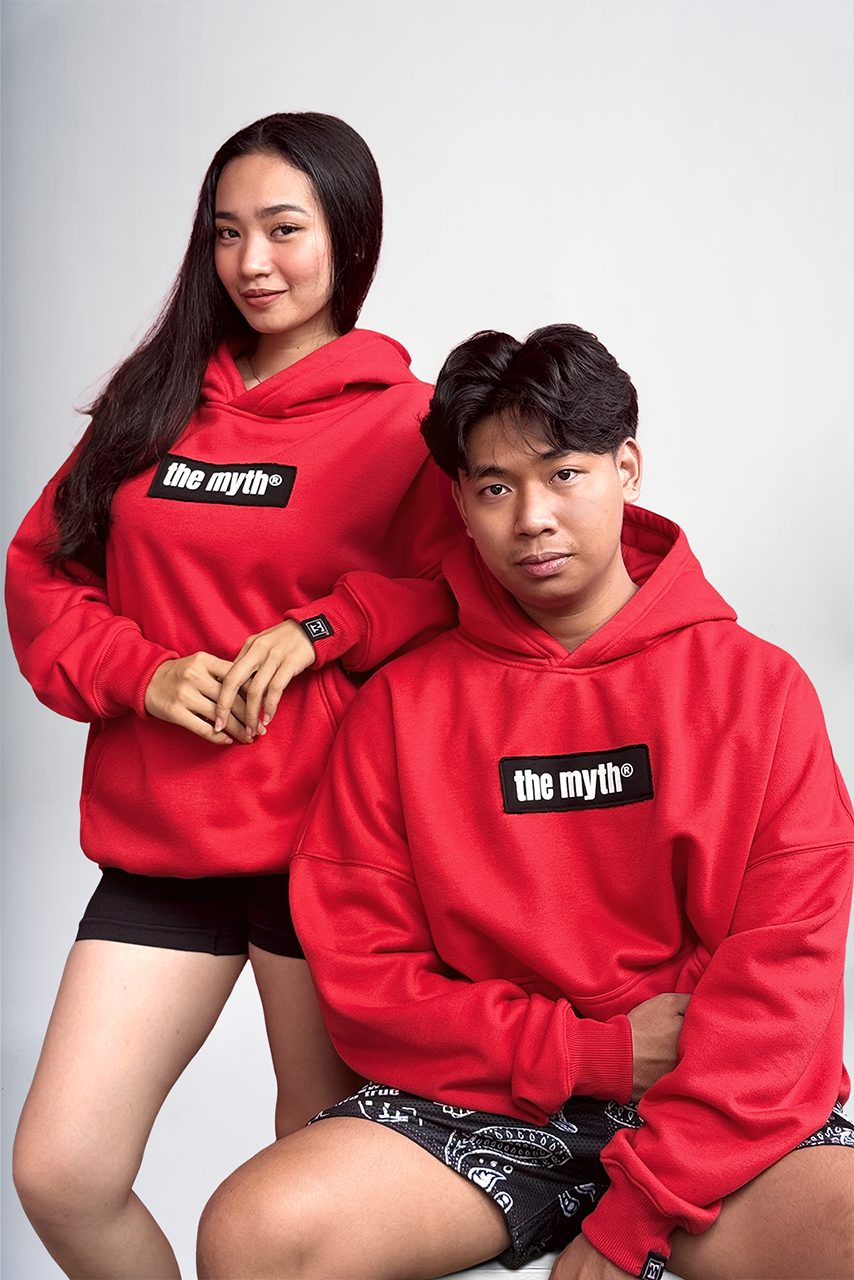NO RISK NO STORY OVERSIZED HOODIE - RED