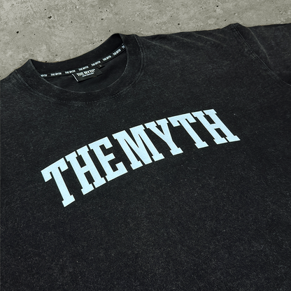 THE MYTH ARC ACID WASH BLACK TEE