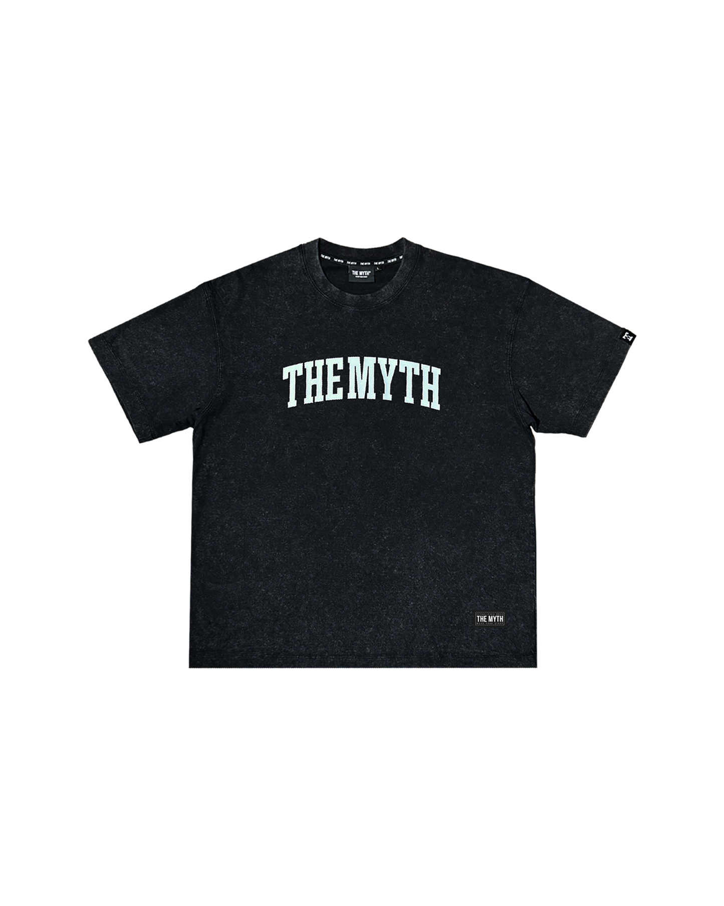 THE MYTH ARC ACID WASH BLACK TEE