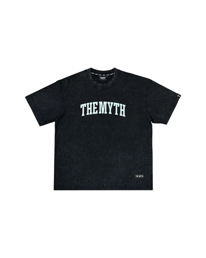 THE MYTH ARC ACID WASH BLACK TEE