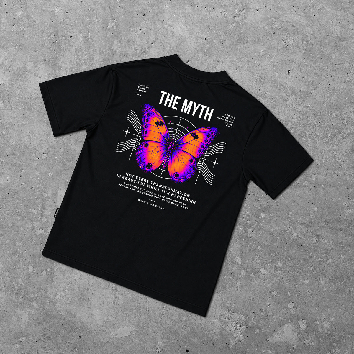 BUTTERFLY TEE - BLACK