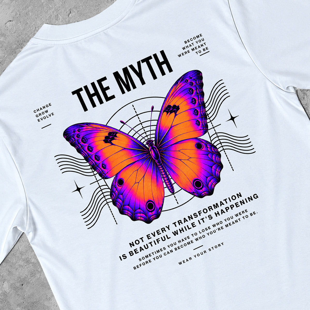 BUTTERFLY TEE - WHITE