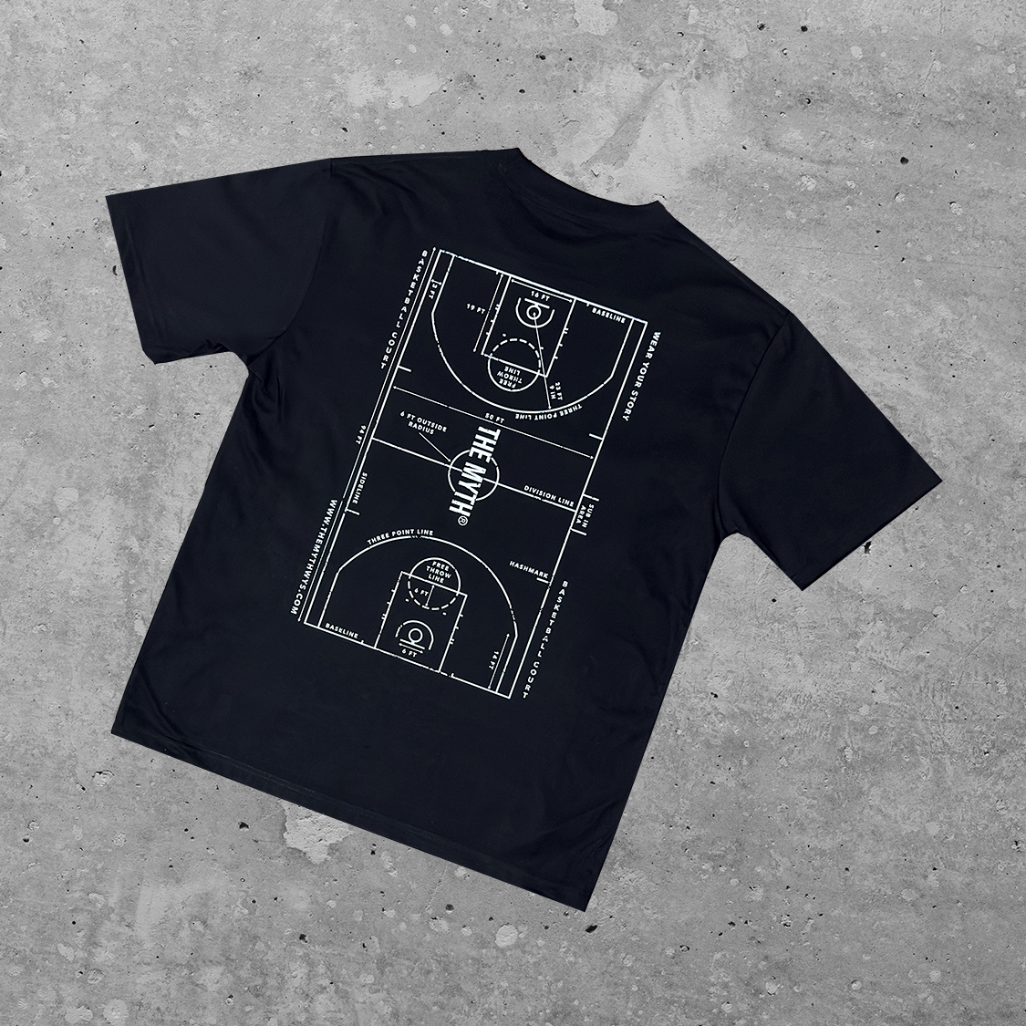 COURT TEE – Plain Black Edition