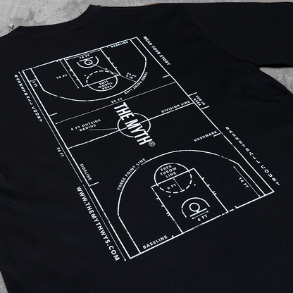 COURT TEE – Plain Black Edition