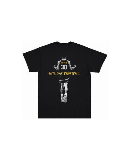 CURRY FAITH LOVE BASKETBALL BLACK TEE