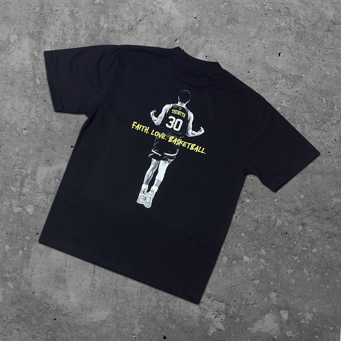 CURRY FAITH LOVE BASKETBALL BLACK TEE