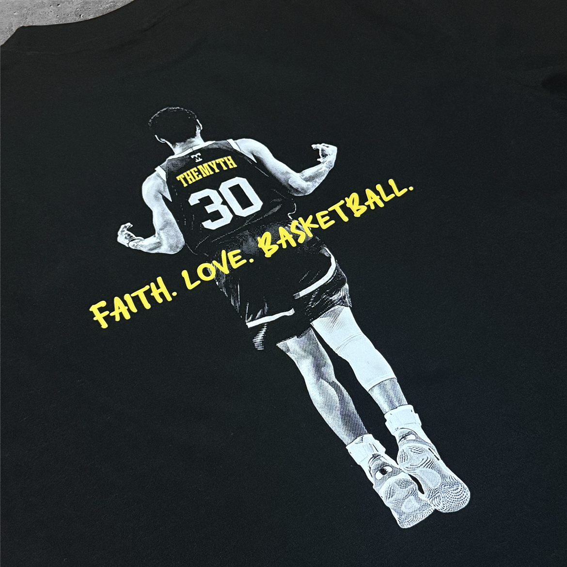 CURRY FAITH LOVE BASKETBALL BLACK TEE