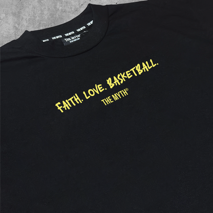 CURRY FAITH LOVE BASKETBALL BLACK TEE