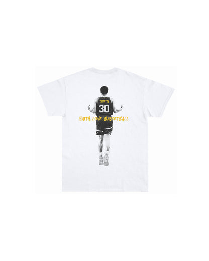 CURRY FAITH LOVE BASKETBALL WHITE TEE
