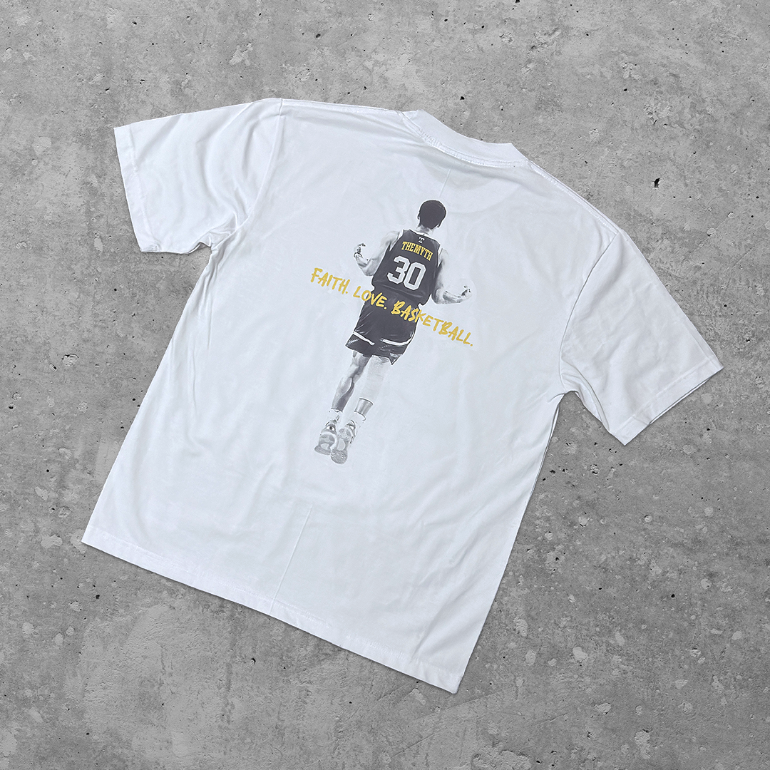 CURRY FAITH LOVE BASKETBALL WHITE TEE