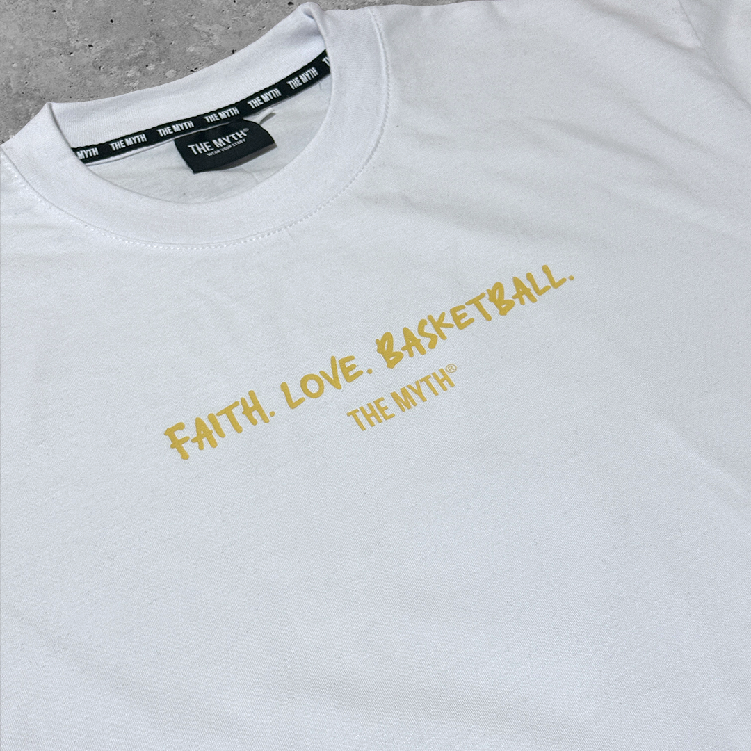 CURRY FAITH LOVE BASKETBALL WHITE TEE