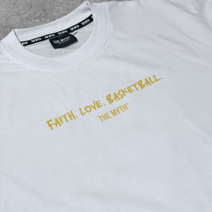 CURRY FAITH LOVE BASKETBALL WHITE TEE