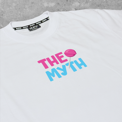 FLIRT AND PANIC TEE - WHITE