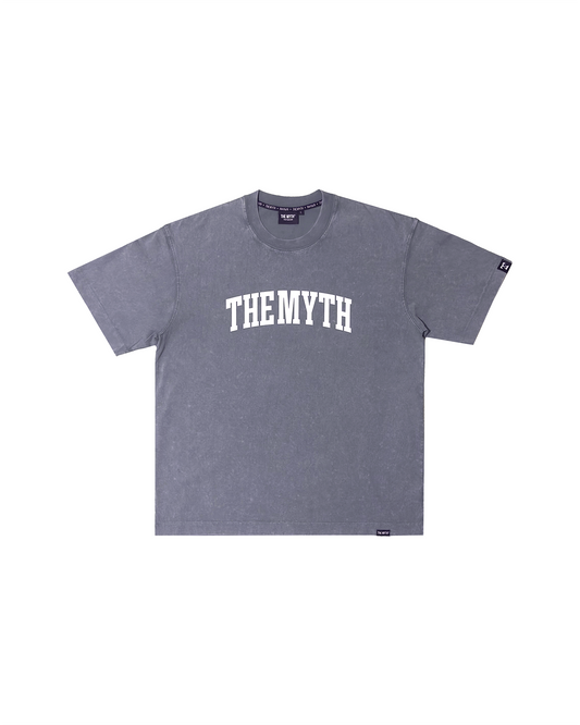 THE MYTH ARC OVERSIZED ACID WASH GRAY TEE