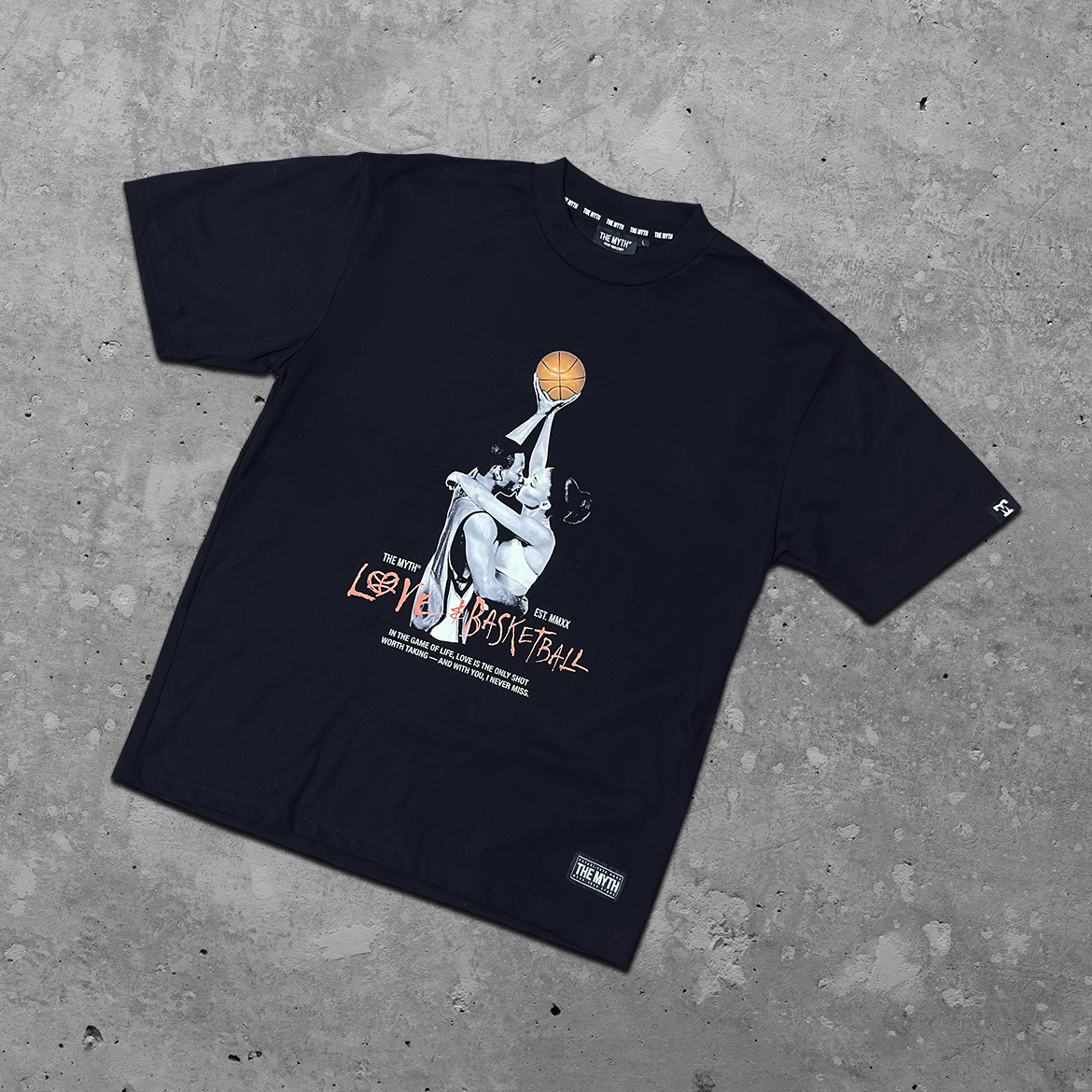 LOVE & BASKETBALL BLACK TEE