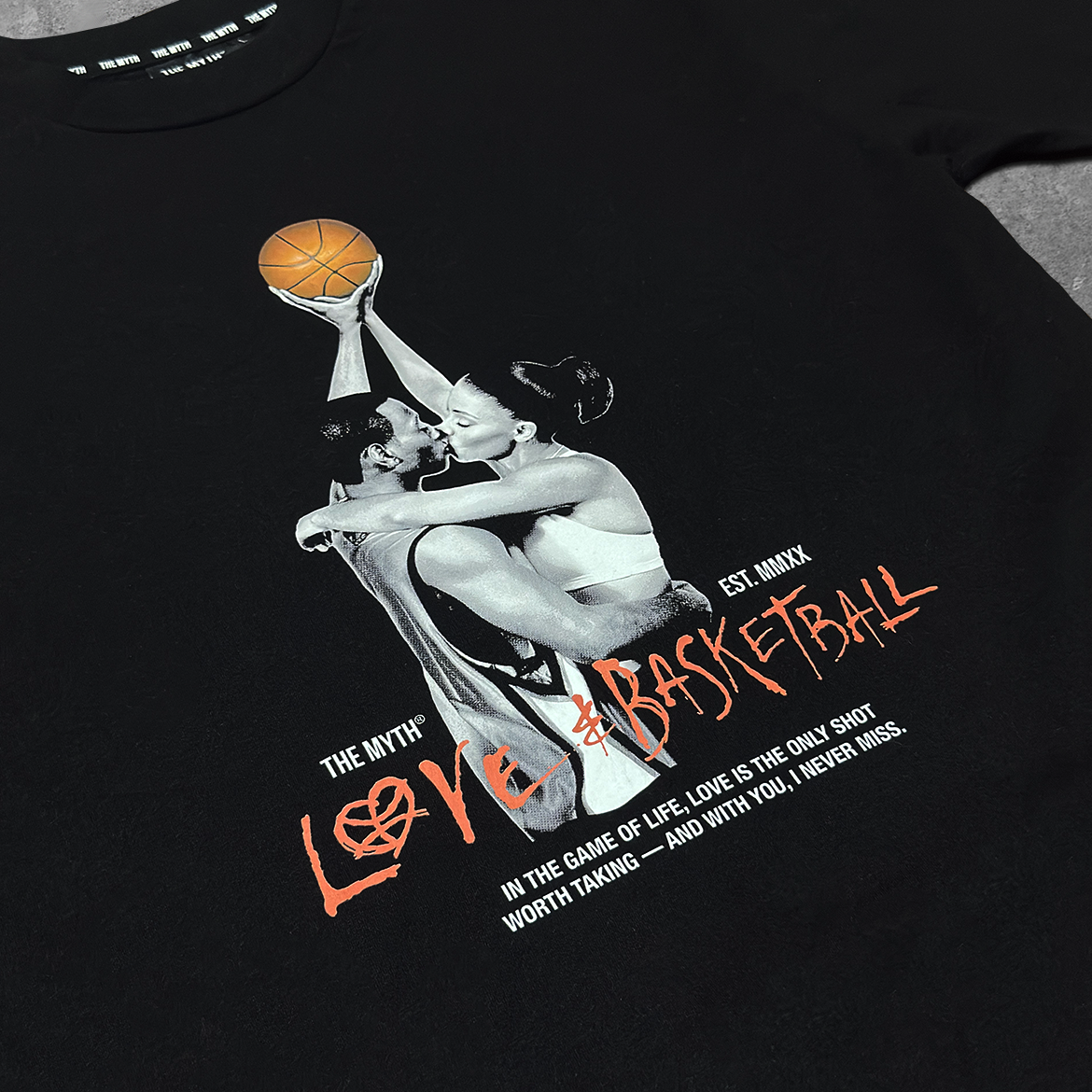 LOVE & BASKETBALL BLACK TEE