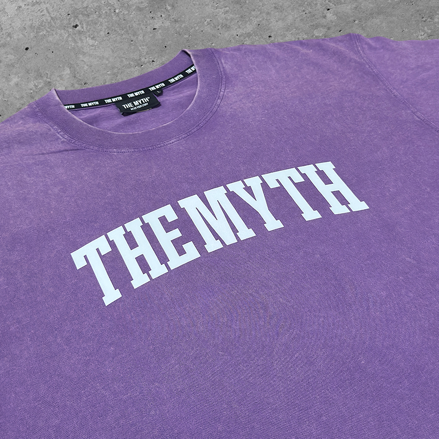 THE MYTH ARC ACID WASH PURPLE TEE