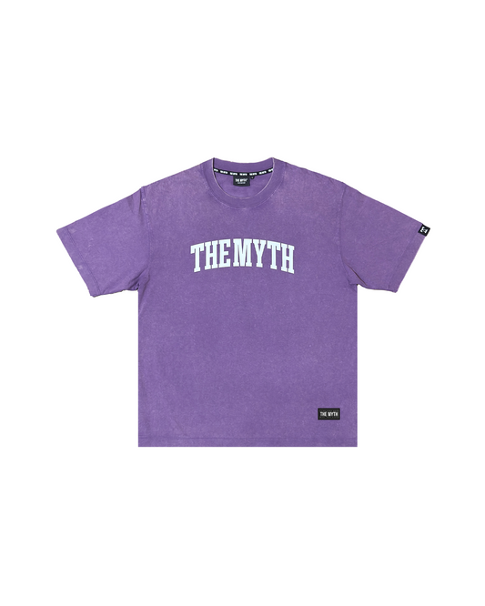 THE MYTH ARC ACID WASH PURPLE TEE