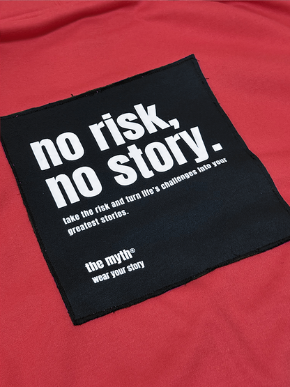 NO RISK NO STORY OVERSIZED HOODIE - RED