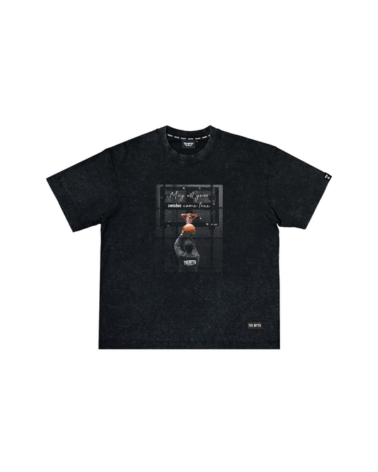 SWISH V2 ACID WASH BLACK TEE